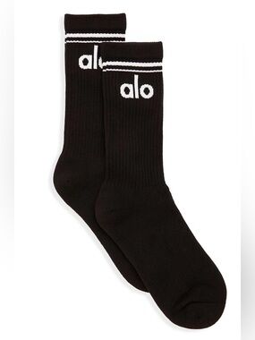 ALO Yoga Unisex Throwback Sock Medium